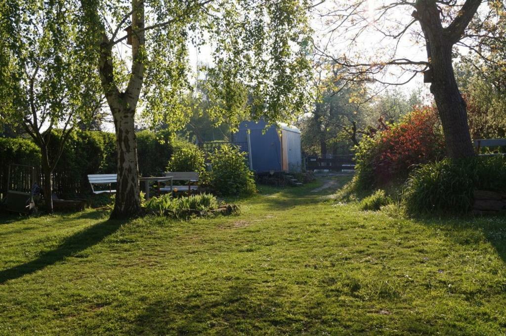 Bauwagen Villa Maibeere Radebeul Exterior foto